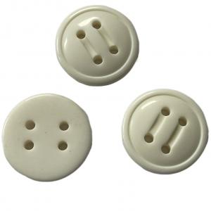 China Four Hole Plastic Resin Buttons With Two Slot Design On Face In 38L on sale