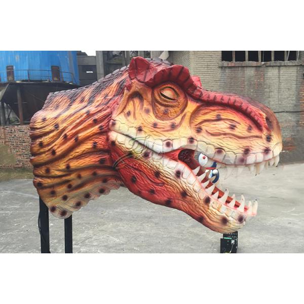 High Density Sponge Playground Dinosaur Head For Factory Door Show
