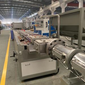 Quality 300mm  Wood Plastic Composite WPC Profile Extrusion Line With twin screw wholesale