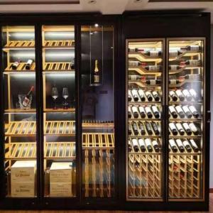 Quality SS Metal Wine Cabinet Customized Size Modern Wine Cabinet With Doors wholesale