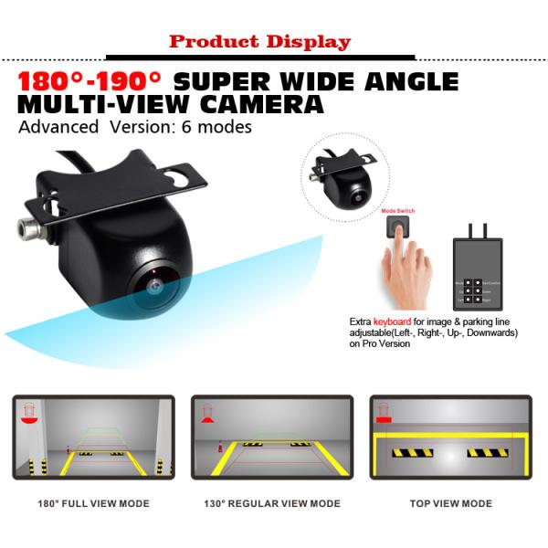 190 Wide Angel Multi View Rear Camera With Parking Line Adjustable
