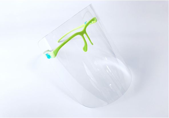 New Arrival Full Cover Protective Face Sheild PET Transperent With Glasses Frame
