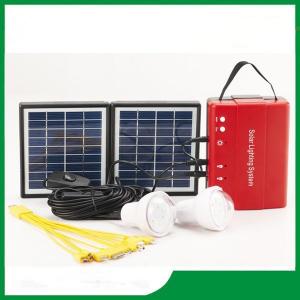 China High lumens led solar lighting kits, led solar home lighting kits FM radio function selective for home, camping, etc on sale