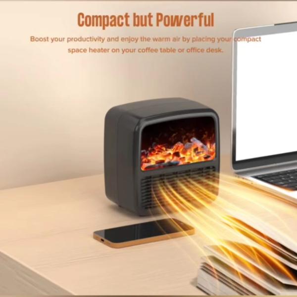 Winter Portable Fan Heater 800 W Quiet and Fast Heating Over Heat Protection Safety System