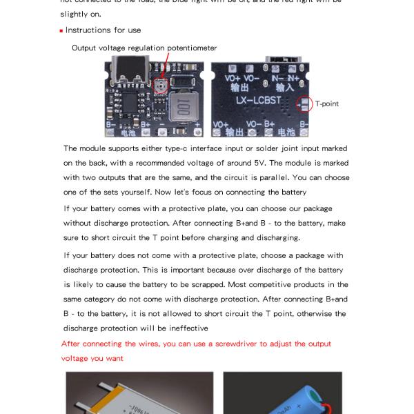 3.7V To 9V 5V 2A DC-DC Step Up Boost Module 18650 Lithium Battery Charging Discharging Board Type-C DC TP4056