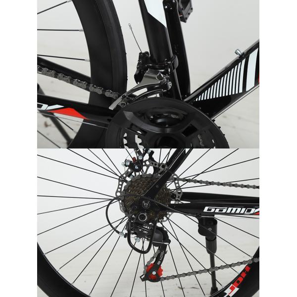 Customizable 26'' Steel Carbon Frame Mountainbike Bicycle 700C Road Bike with F/V Tires and Carton Size 135*19*72cm
