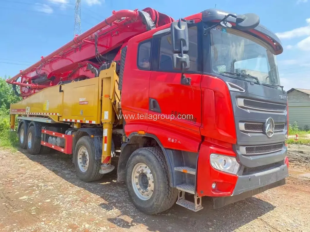 2020 Sany 2nd Hand Concrete Boom Trucks 56m Truck Mounted Concrete Pump Used
