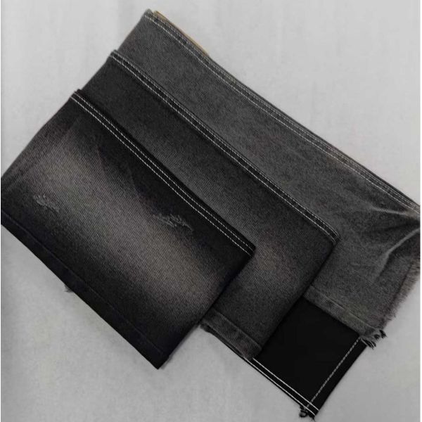 Excellent11.2oz Black/Black with full width 180cm twill style Denim fabric JSD3173A for men jeans