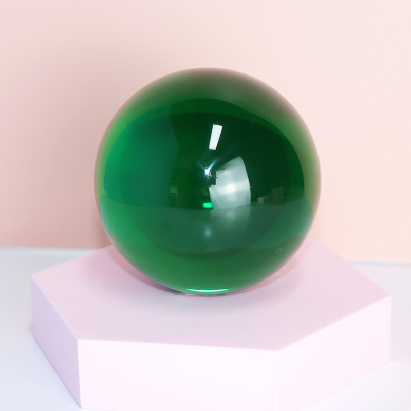 clear transparency colored acrylic ball contact juggling ball
