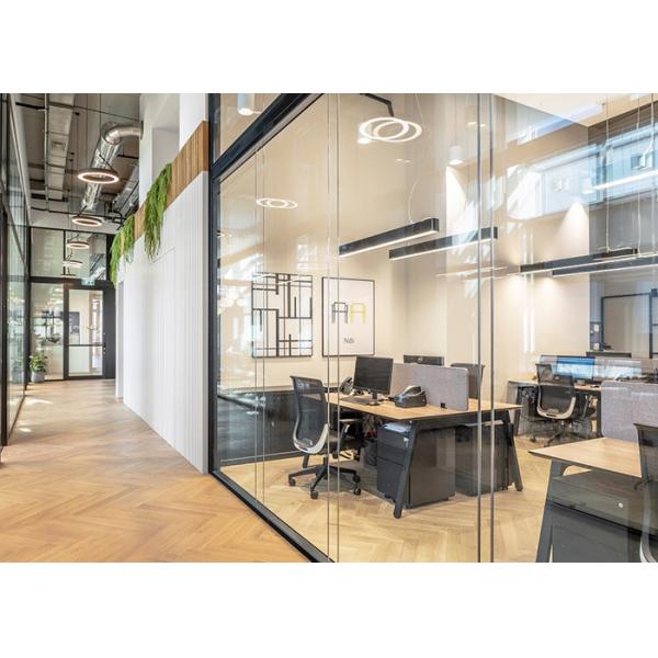 Sound Insulation Wall Partition Panel Modular Glass Office Partitions For Separate Areas