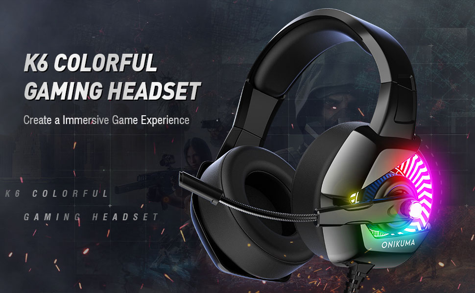 PS4 Gaming Headset Wired G9000 LED Noise Canceling Headphones with Mic RGB Light