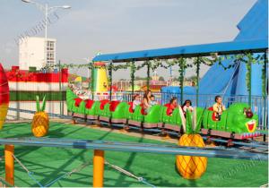 China 9KW Power Amusement Park Roller Coaster 6 - 9km/H Speed 14 Person Crew on sale