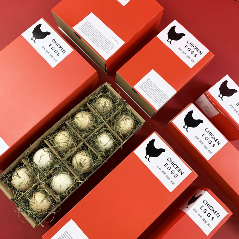 Rectangle Corrugated Cardboard Empty Egg Cartons Trays Yoni Easter Packaging