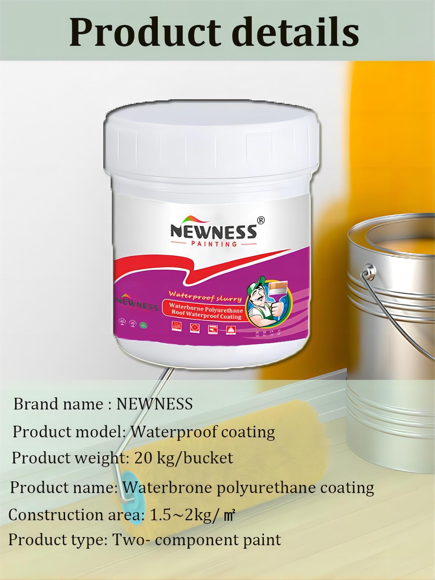 Transparent Waterproof Glue Coating for Wall and Roof JS Polymer MF Long-lasting