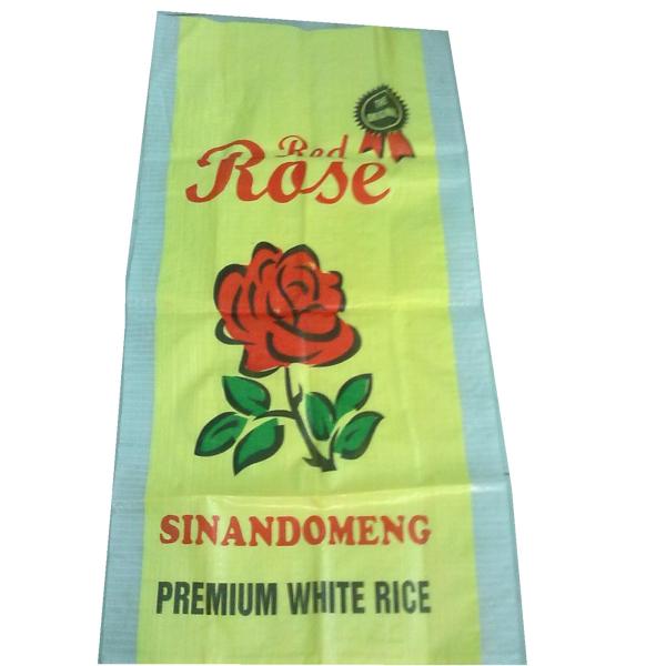 Polypropylene Rice Packaging Bags , Moisture Barrier Wpp Rice Bags Bopp Lamination