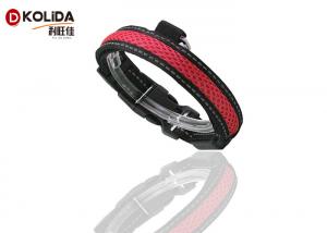 Quality Nylon Airmesh Anti Lost Security Flashing LED Dog Collar Necklace For Pet wholesale