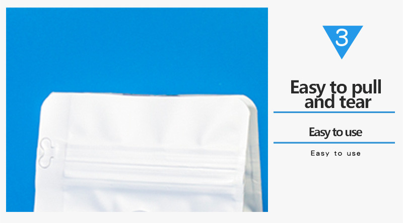 Reusable Easy Tear T-side Zip Flat Bottom Standing Coffee Bag With Air Valve For Good Storage