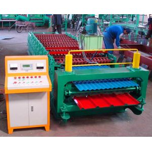 China European Double Layer Iron Roofing Sheet Roller Forming Machine on sale