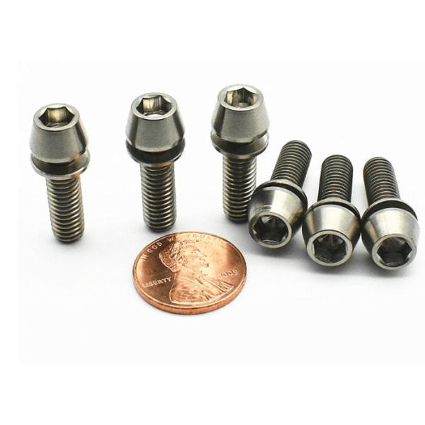 Grade 5 Hex Socket Head Cap Screw Titanium Alloy For Bicycle Rainbow Color