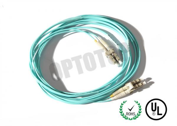 Cheap LC UPC Connector Multimode Patch Cord 2 Fiber Zip For Test Equipment / CATV for sale
