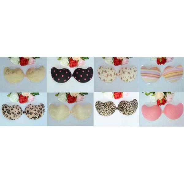 Foam Reusable Self Adhesive Strapless thick push up bra