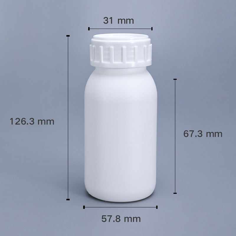 20ML Round Bottle HDPE Base Material White Empty Dispense Bottle For Bait Packaging