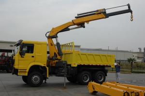 Quality HOWO 8T 6X4  Construction Crane Truck , Hydraulic Boom Crane With 4 Booms wholesale