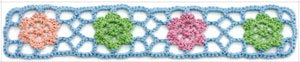 elegant 4.8-5cm width 10 yard / lot DIY handmade craft crocheted lace trim for garments