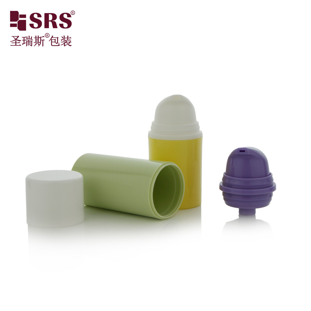 15ml 30ml Luxury White Glossy PP PCR Eco-friendly Lotion Pump Bottles Airless Bottle 50ml