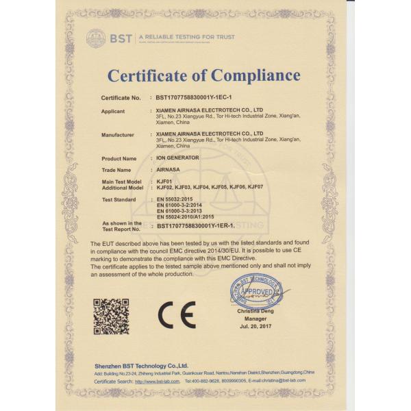High Voltage -7500V±500V Negative Ion Generator Parts AC 220V 3 Groups AIR KJF01-03
