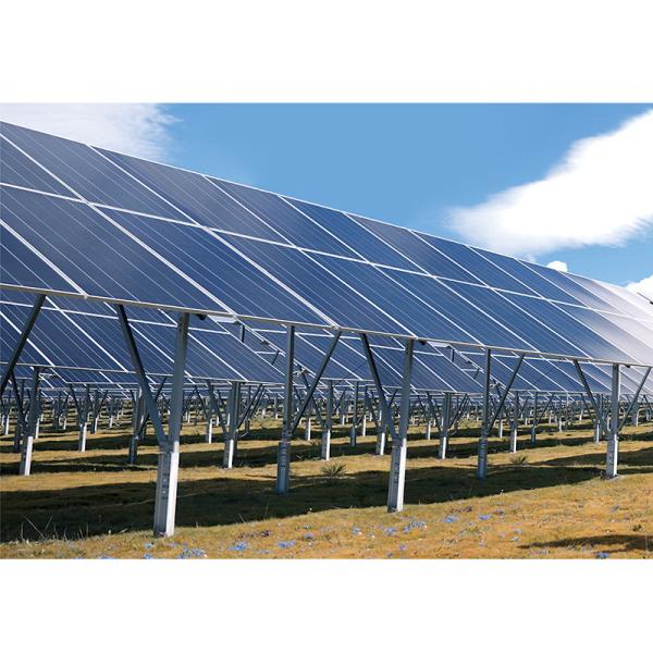 Hot-dip Galvanized Steel Photovoltaic Mounting System Ground Solar Bracket