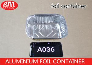 China A036 Disposable Aluminium Foil Food Containers Grill Pan 880ml Volume For Foods Packaging on sale