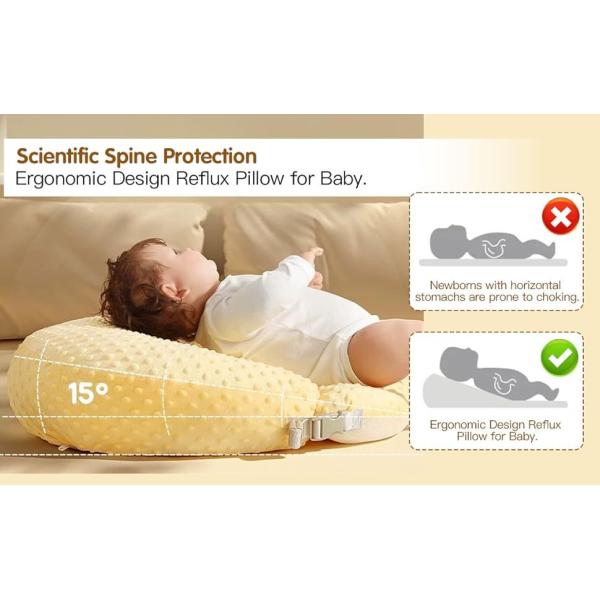 Nursing Pillow and Positioner, Plus Size Breast Feeding Pillow for More Support for Mom and Baby Boy or Girl