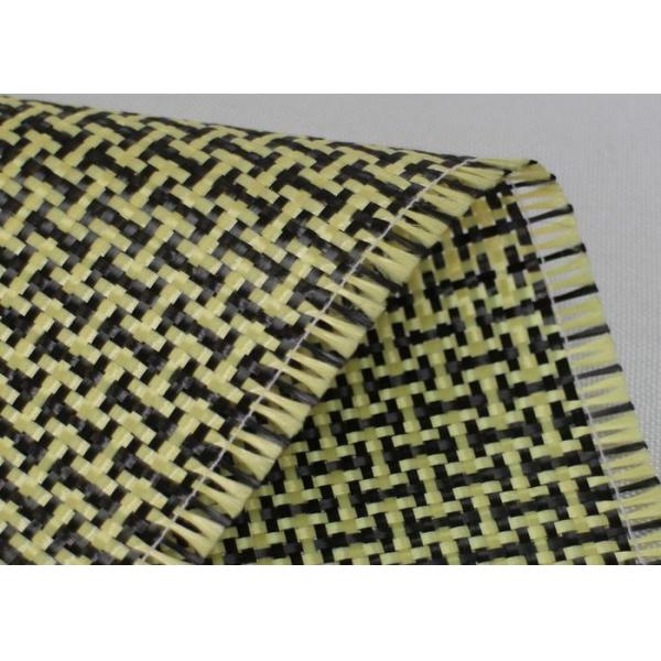 Black Carbon Yellow Para Aramid Fabric Decoration Hybrid Filament Fabric
