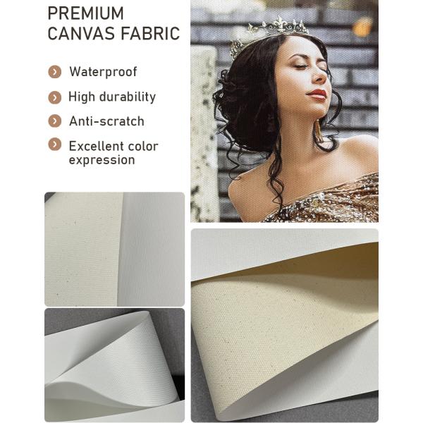 Custom Photo Prints Waterproof and Scratch-Resistant Inkjet Cotton Canvas