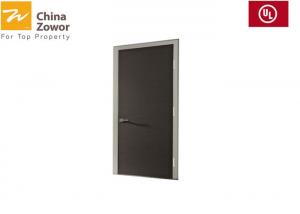 China FD30 Wood Fireproof Interior Door With Vertical Glass For Interior Room/ Veneer Finish/ Customized Size on sale