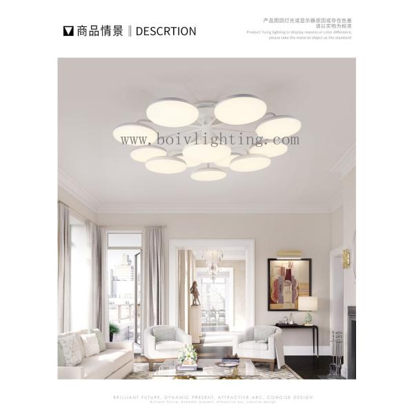 LED Ceiling Lamp Indoor Light With White Color BV2177-8+4 LED Watts 144W