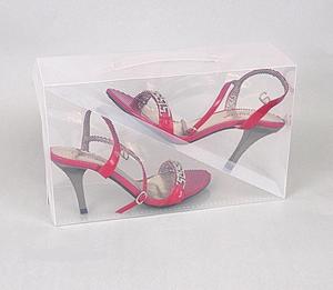 Quality best quality plastic clear shoe boxes PVC material  wholesale in szie 30*18*10cm wholesale