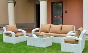 Quality synthetic fiber rattan baroque sofa rattan garden gazebo china supplier wholesale