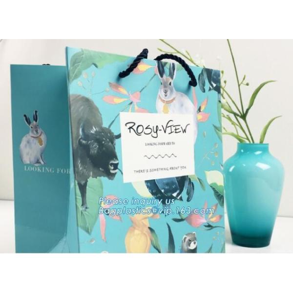 Factory price high quality elegant printing garment carrier paper gift bags wholesale,custom printing Luxury shopping cl