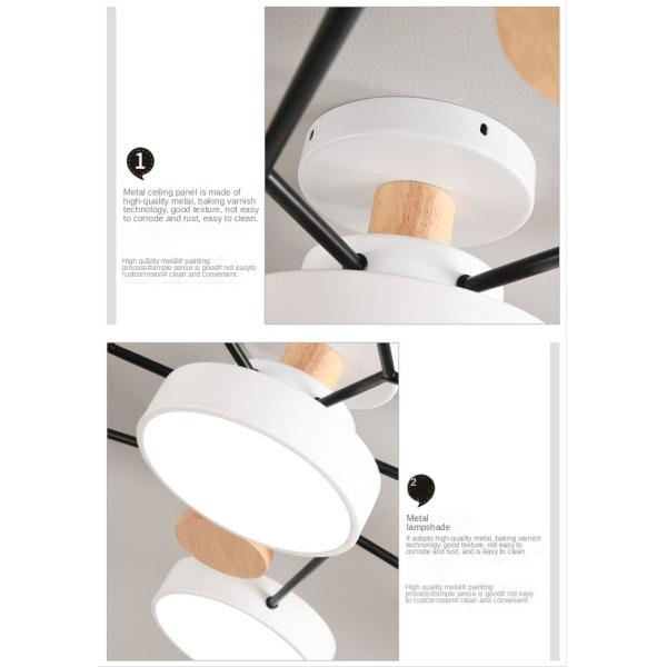 Ceiling chandelier LED lamp bedroom wooden ceiling lamp dining room chandelier(WH-WA-19)