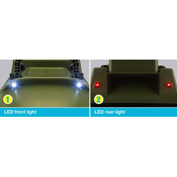 Green RC Fishing Bait Boat DEVC-104 7.4V / 6A lithium battery