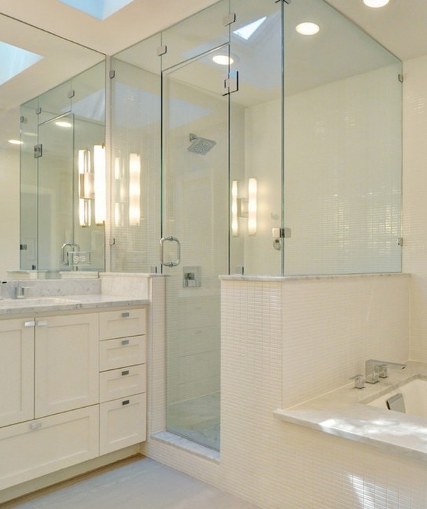 Minimalism Frameless Tempered Glass Shower Enclosure And Partitions