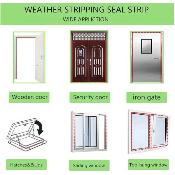 New Arrival Wholesale Santoprene PVC Sealing Strip Durable Weatherstrip for Industrial Windows and Doors Shock Absorber Type