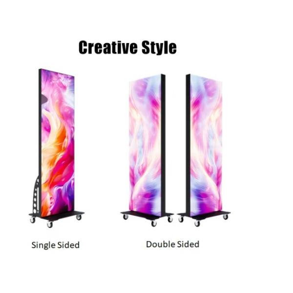 IP31 Indoor Creative Led Poster Display , Advertisement Led Display P2.5 Pixel Pitch
