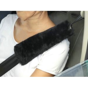 Quality Faux Sheepskin Fur Seat Belt Covers For Winter Custom wholesale