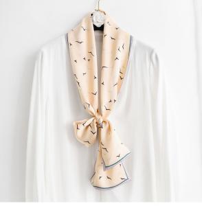 China Long New arrival spring fashionable personalized excellent silk scarf made of the 100% pure silk on sale