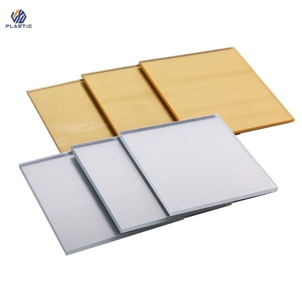 Wall Decorative Silver Acrylic Mirror Panels CNC Cut With Logo Printed