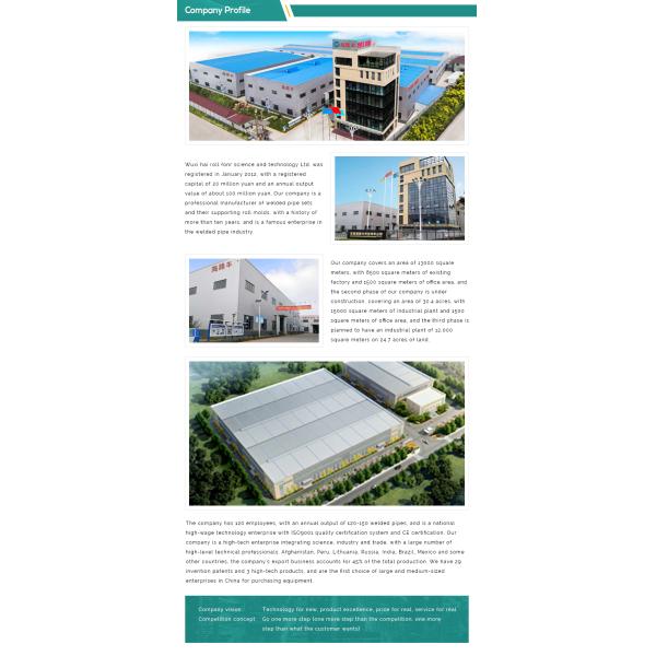 Iron Erw Pipe Manufacturing Machine 500kw PLC control