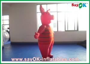 Quality Advertising Durable Inflatable Cartoon Characters 0.5mm PVC Piglet Moving Cartoon wholesale